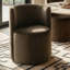 Fauteuil en velours avec roulettes-1917980813