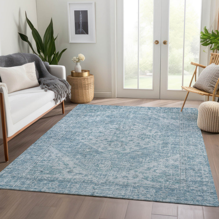 Machine Washable Indoor/Outdoor Chayden ACN1104 Sky Rug