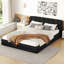 Grand lit plateforme tapissier-1974075168