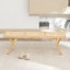 Banc en bois massif et canne Brylynn-1744925504