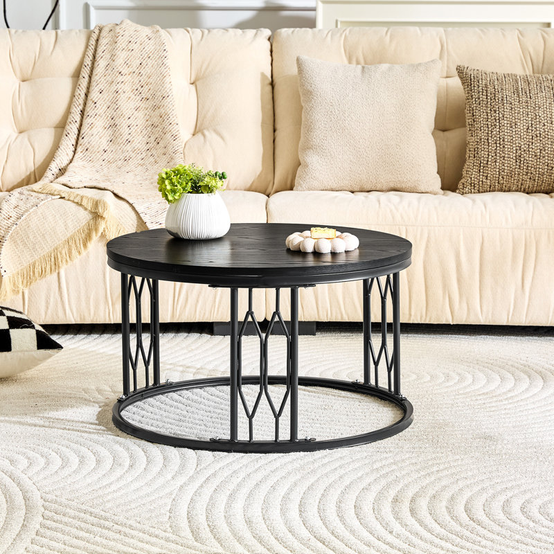 Tables basses et tables basses peu encombrantes, bois MDF noir, maison industrielle moderne
