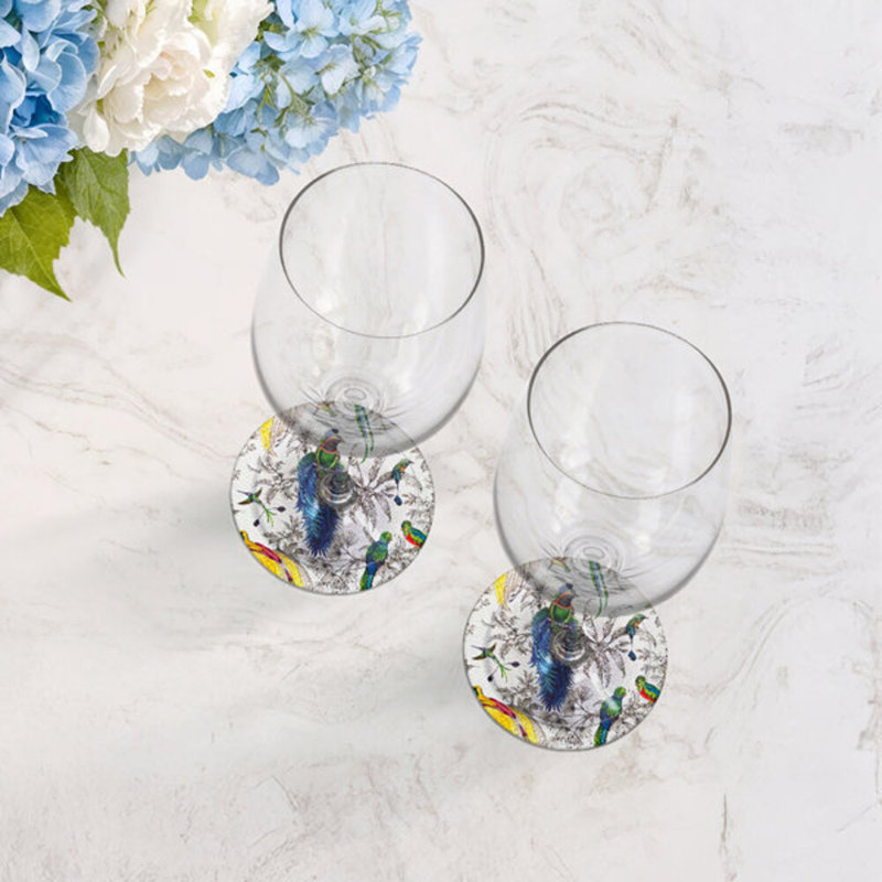 Sous-verres ronds Audubon Exotica, Tropical
