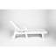 Fauteuil de jardin blanc à roulettes, 5, idéal pour jardin, terrasse, plage, surdimensionné, et