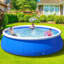 Piscine gonflable en maille à ressorts papillon 96 "l 96"-124900054