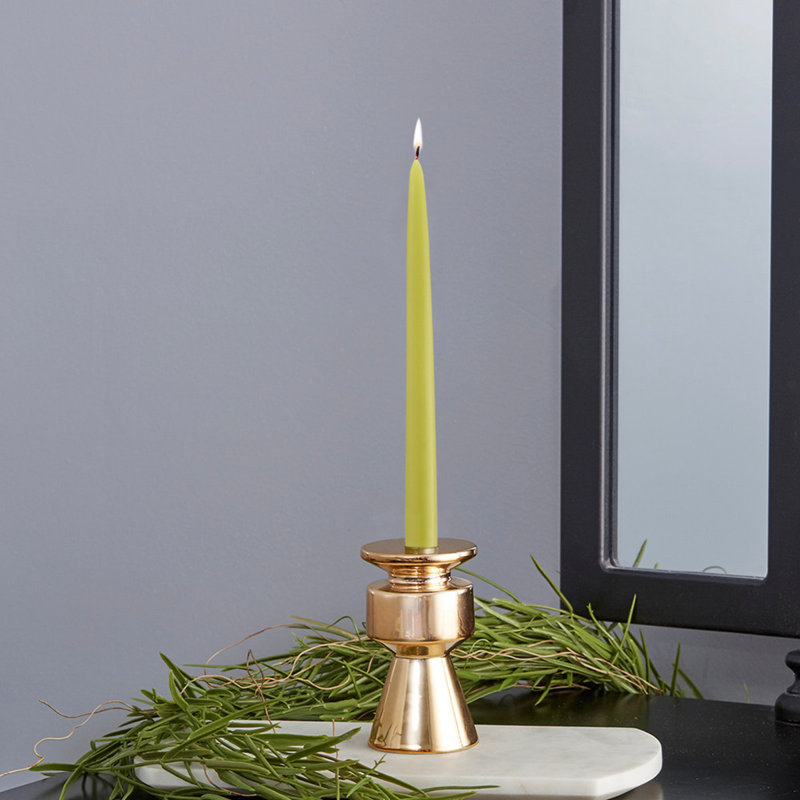 Bougie conique non parfumée, Saule