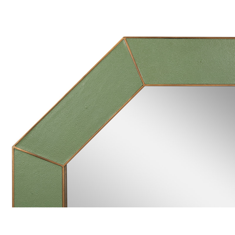 Eleanor Octagon Iron Mirror, Watercress