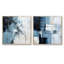 "Art moderne scandinave bleu et beige", 2 pièces-698359081-698359063