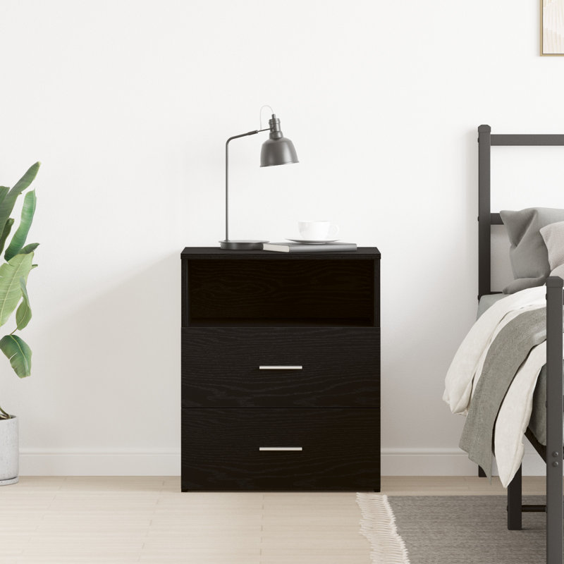 50cm W Manufactured Wood Bedside Table, Individual