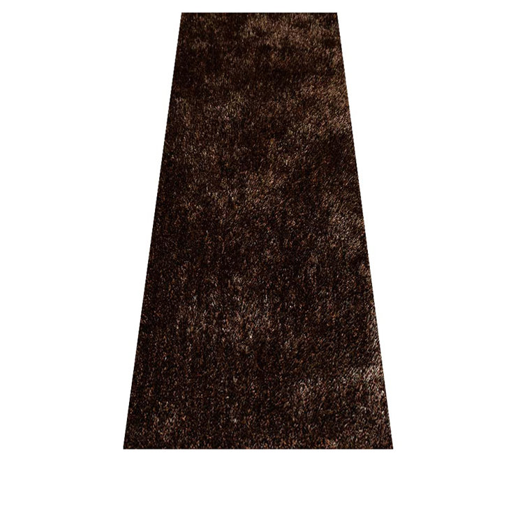 Stiner HAND TUFTED SHAG POLYESTER ECO-FRIENDLY AREA RUGS - Beige & Brown Color | Solid Design | Area Rugs for Living room,Bedroom