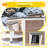 Heated Cat House for Outside Outdoor Cat House Weatherproof Insulated Feral Cat Shelter with Heater and Insulated Liner