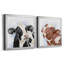 Lily et Betsy I - ensemble de 2 reproductions d'art sur toile-135464269-135464271