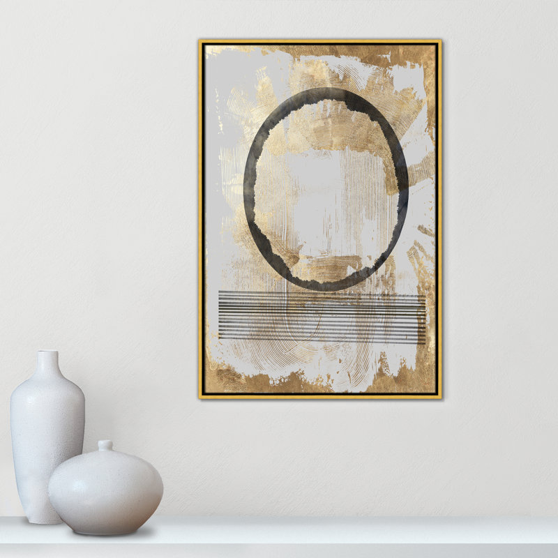«Chord Print» par Casa Fine Arts, Or, H 37,5 po x l 25,5 po