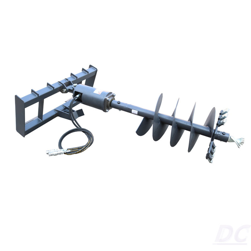 Accessoire d'entraînement de tarière de trou de colonne de direction, tarière de 12 po de diamètre, profondeur de perçage de 46 po, débit standard