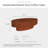 Handcrafted Relief Oval Coffee Table-522639254