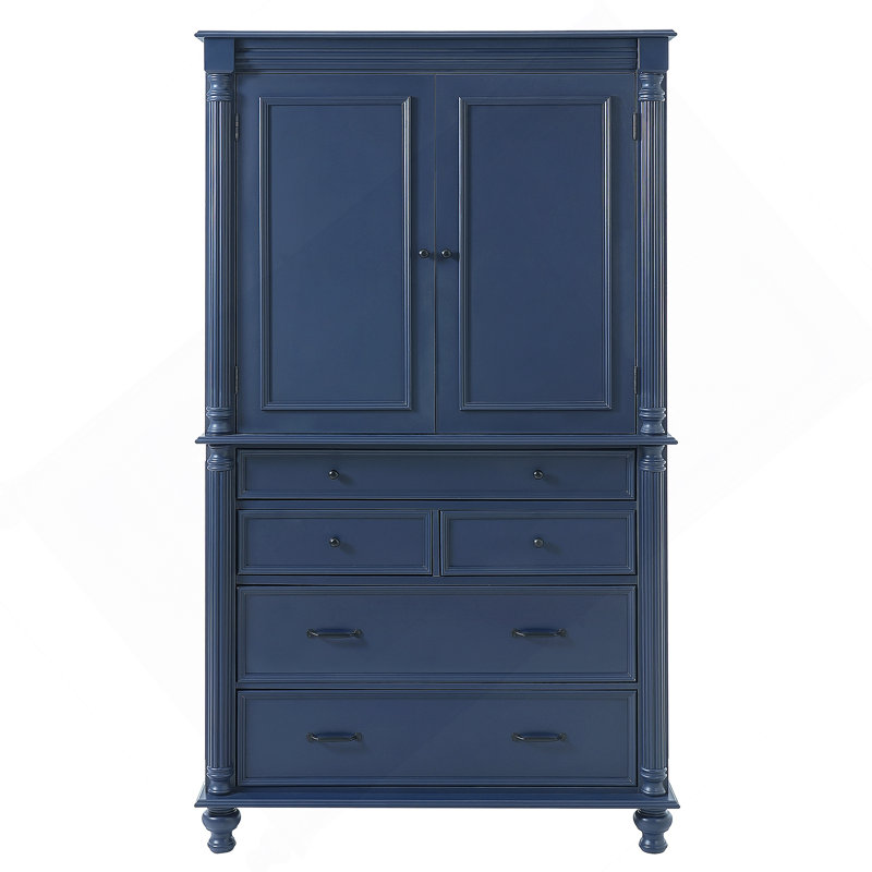 Grand garde-manger autoportant de 43,3 po x 20 po x 77,3 po avec 6 tablettes de porte, 2 tablettes réglables et 5 tiroirs