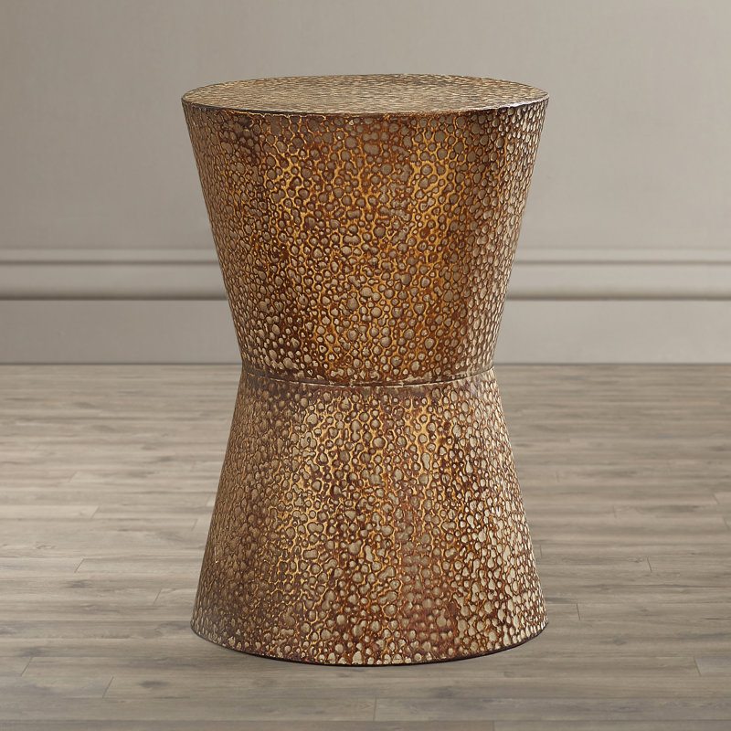 Iron Top End Table