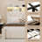 Bed Frame with Storage Drawers,Bed Frame with LED Lights,Velvet Upholstered Platform Bed with LED Lights and Charging Station,No Box Spring Needed,Noise-Free,Easy Assembly-1324588459-1324588456