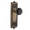 Plaque Egg & Dart avec bouton de porte Waldorf noir