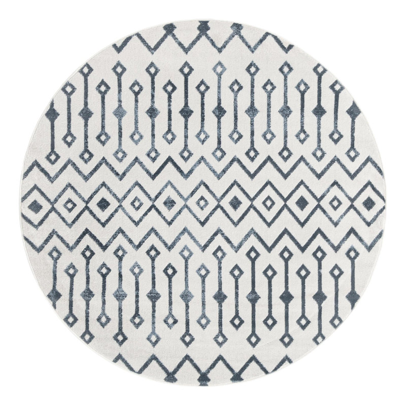 Alisah Geometric Indoor Rug, Round 3'