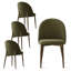  Upholstered Dining Chair with Metal Legs (Set Of 4) -1361371282-1361371281