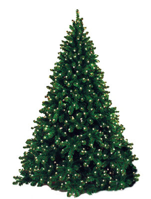 Sapin de Noël artificiel vert très réaliste avec lumières DEL