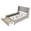 Grand lit plateforme avec rangement Bucher