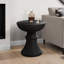 Table d'appoint, H 25 po, intérieur ou extérieur, table d'appoint, bout, chambre à coucher, salon, table de chevet, ronde-78357661