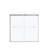 Duel 56-59 x 55-59 in. 8 mm Bypass Tub Door for Alcove Installation with Clear glass in Chrome-123524283