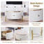 Table basse ronde avec tiroirs de rangement, table d'appoint 31,5 po | Idée de cadeau