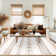 Machine Washable Non Slip Modern Area Rugs for Living Room Bedroom Dining Room - Brown/Cream