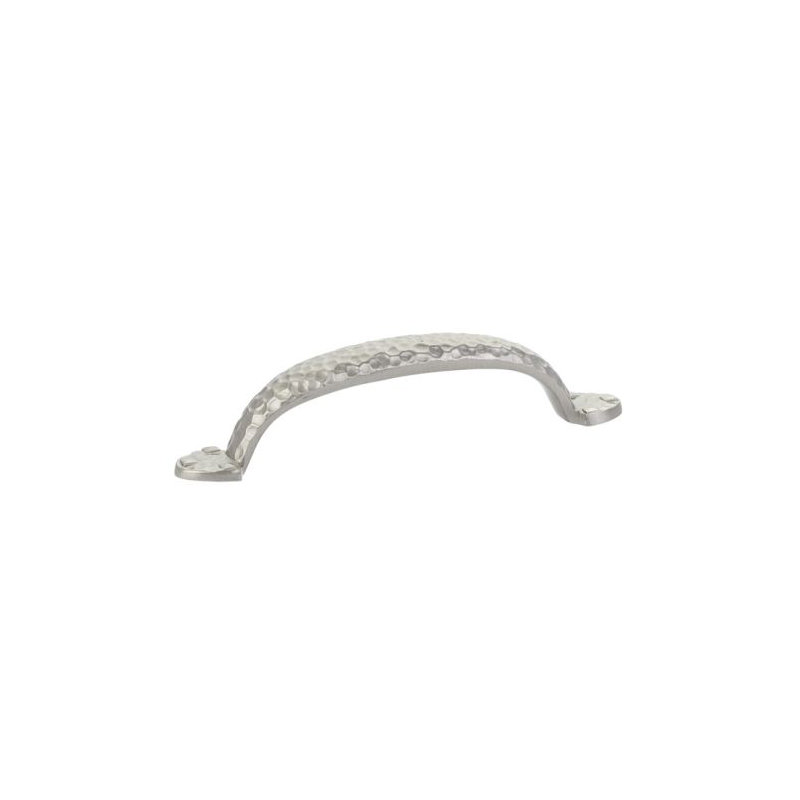 Hammered 3" Center to Center Arch Pull, Satin Nickel, 3 1/2"