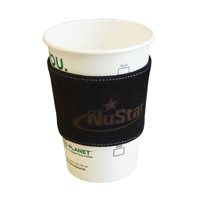Accessoires de café et de rangement pour condiment en cuir suède, Brun