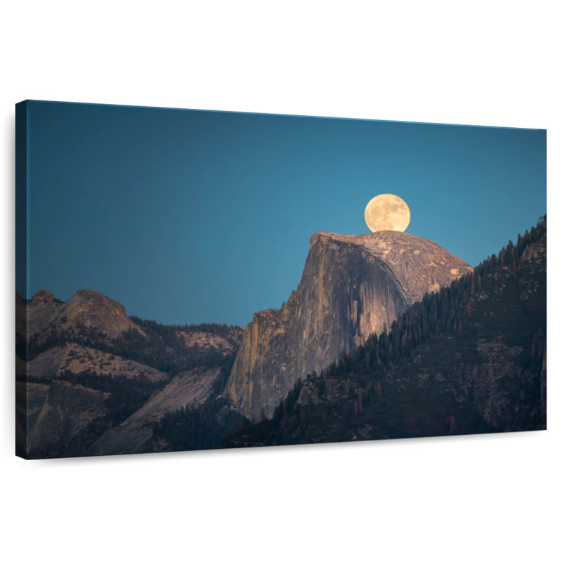 Oberle Half Dome Supermoon, 8" H x 12" W