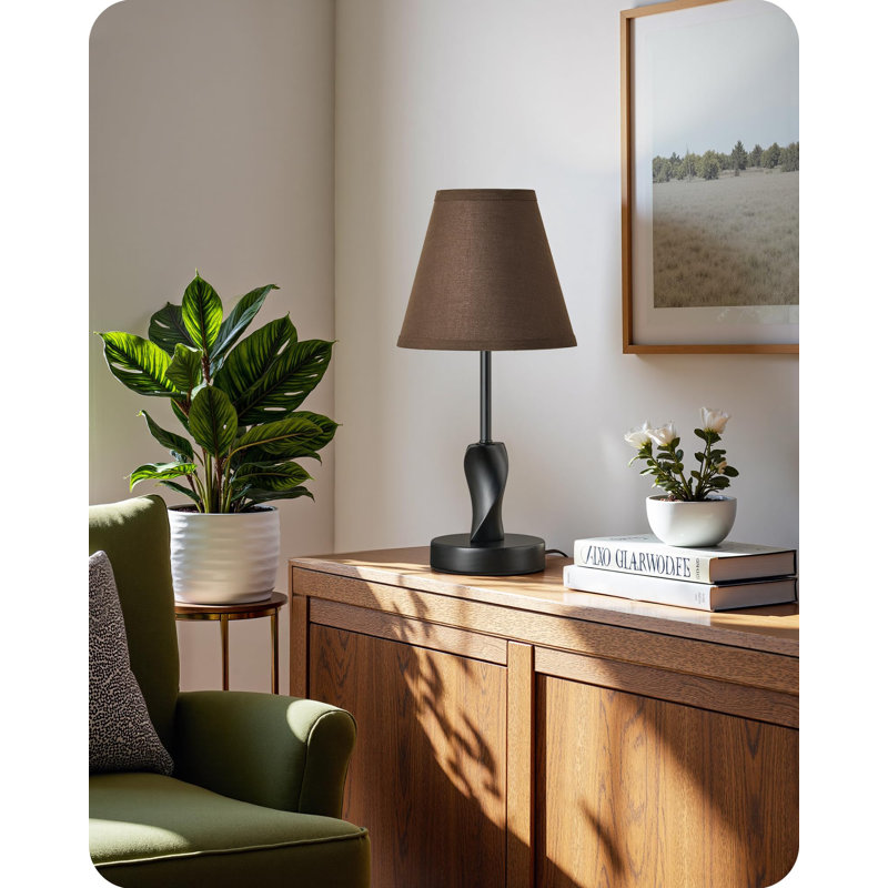 Metal Table Lamp, Black