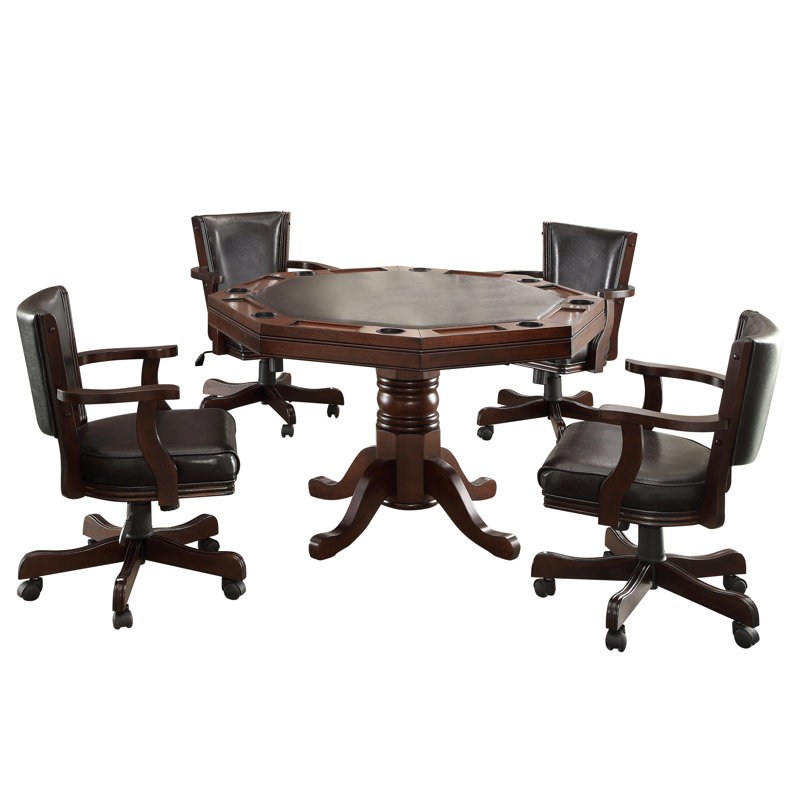 Ensemble de table de jeu 5 pièces Renallenta Aston Wood