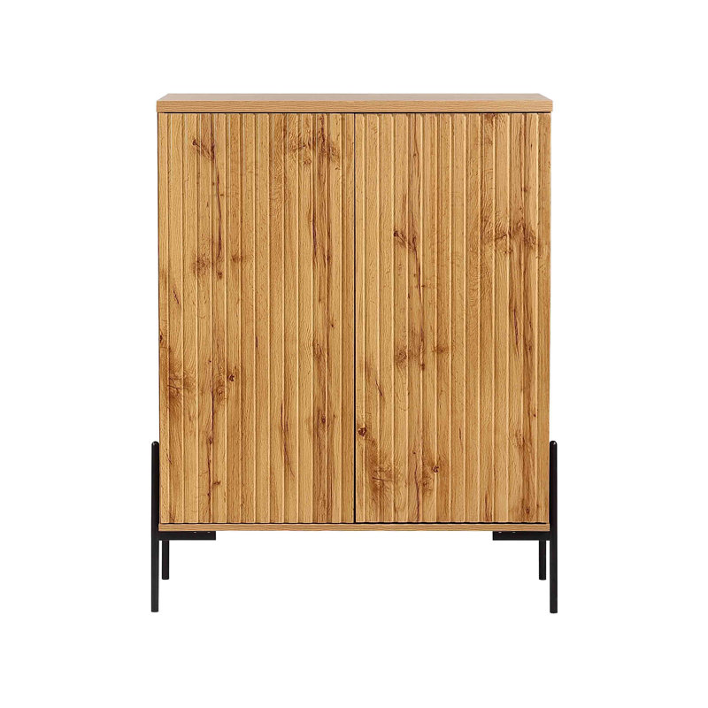 Branan 93cm Sideboard, Oak/Black
