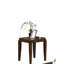 Collection de tables 3 pièces en noyer, tablettes rectangulaires, tables de bout carrées, ensemble de dessus en bois, tablette et 2 pieds délicats