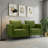 Accent Chair for Living Room, Velvet Comfy Single Sofa Chair Mid-Century Modern Armchair with 1 Pillow and Metal Legs for Bedroom Office Reading-1290054617