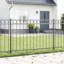 Élément de clôture vidaXL gris en acier 66,93 x 59,06 po-117205496