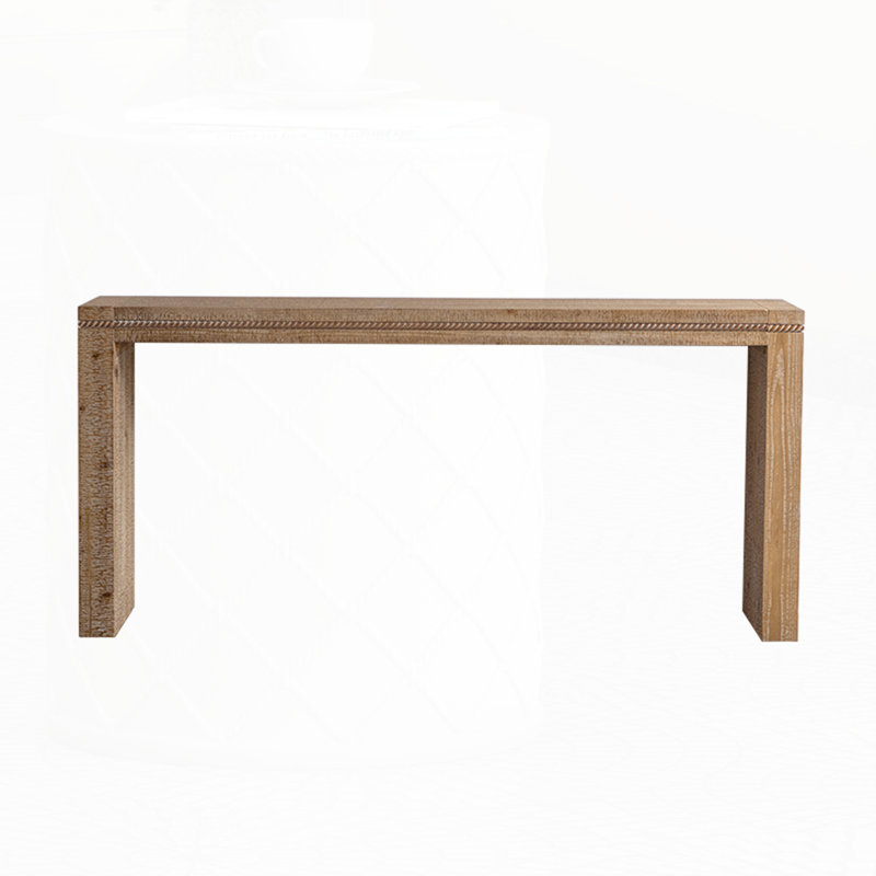 Console Table with Solid Wood