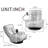 360 Degree Rotatable Leisure Chair In Beige With Comfortable Padding Swivel Lounge Adjustable Leg Rest And Soft Seat-1673499914