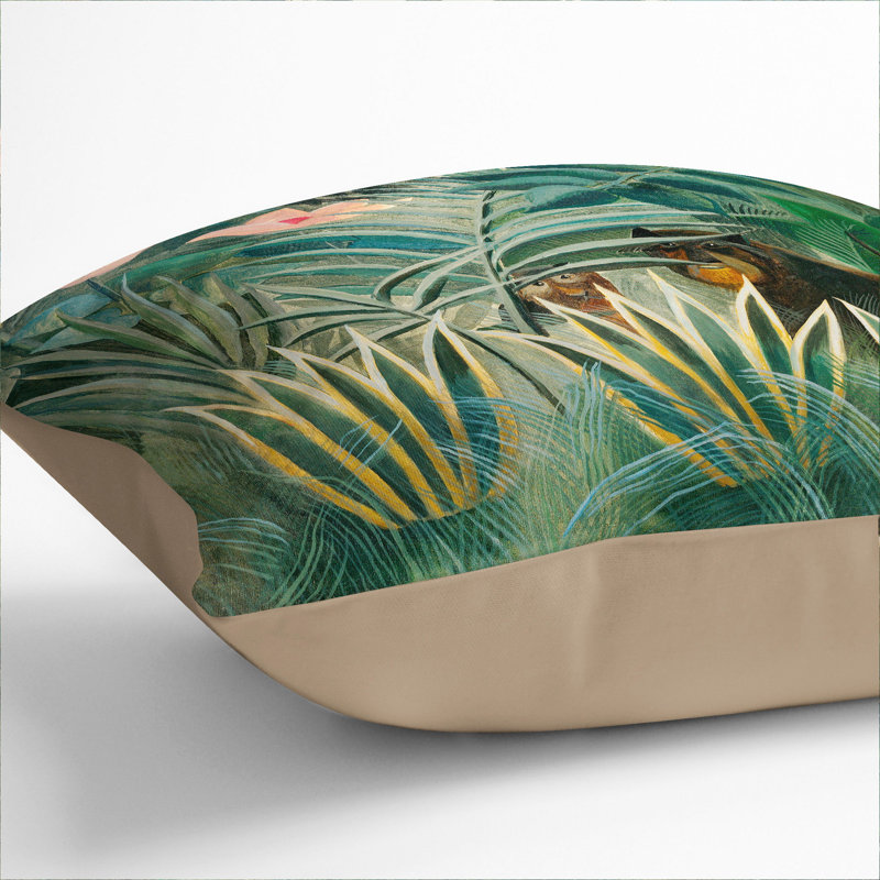The Equatorial Jungle Scatter Cushion, Stone, 55cm H x 55cm W x 20cm D