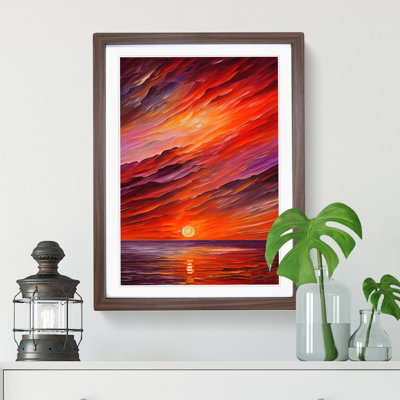 Ocean Sunset View No.7 - Framed Print