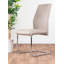 Edzard Double Pedestal High Gloss Dining Table Set with 4 Luxury Faux Leather Dining Chairs-336525229