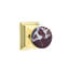 Emtek Select Passage Knobset w/ Wilshire Rosette & Conical Stem, Rosso Levanto Marble Knob (CF)-2015214034