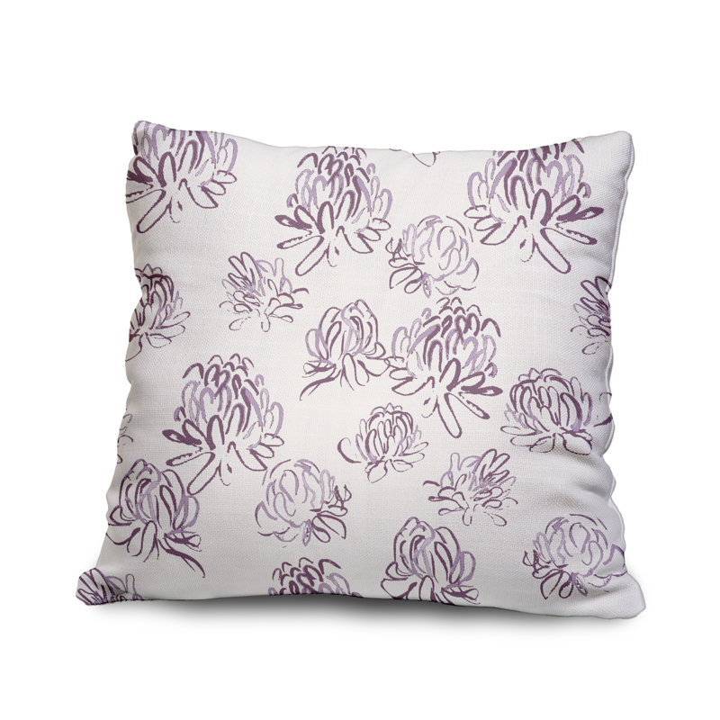  Housse et insert de coussin carré en coton, 20 po X 20 po, Violet