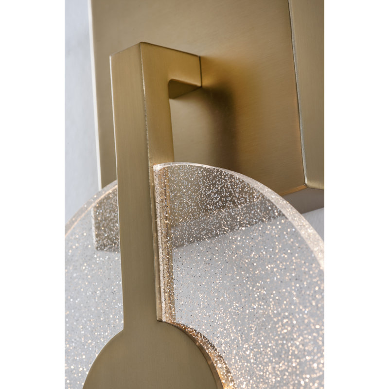 Sirah 12'' LED Sconce, Light Antique Brass