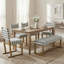 Ensemble de salle à manger rembourré 5 pièces, table non incluse-1812765965-1812765966