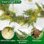 Guirlande de Noël avec lumières, guirlande de verdure de 6 pi avec minuterie 20 lumières DEL pommes de pin artificielles décorations de Noël pour la maison