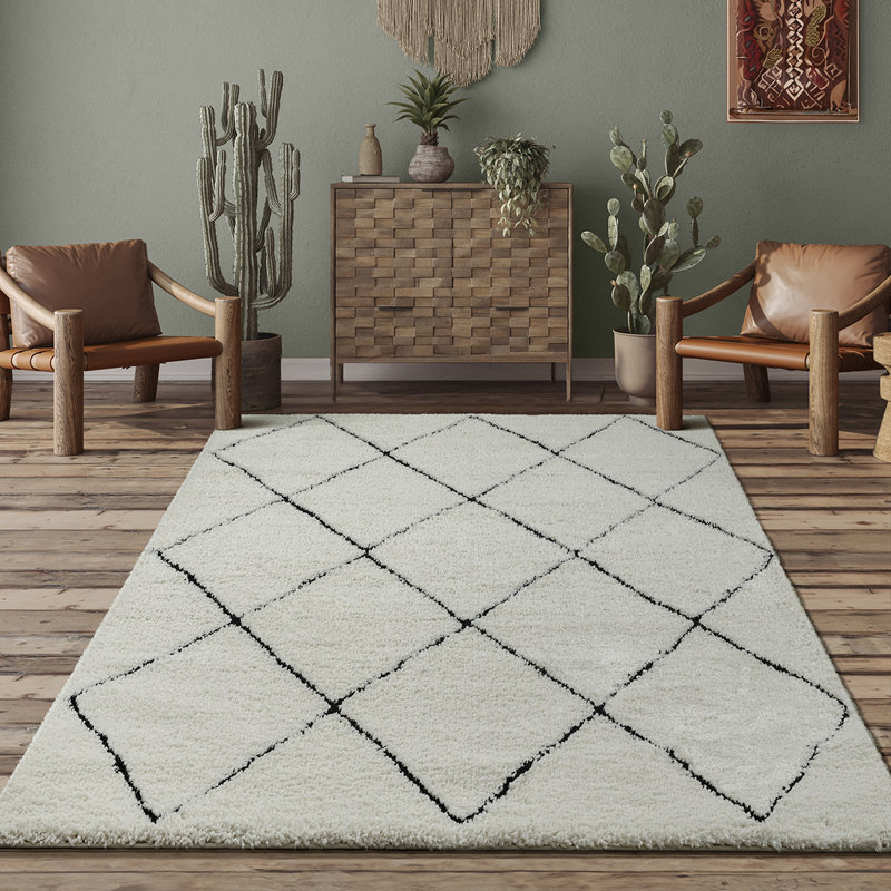 Taneesha Geometric Area Rug, Rectangle 120 x 170 cm